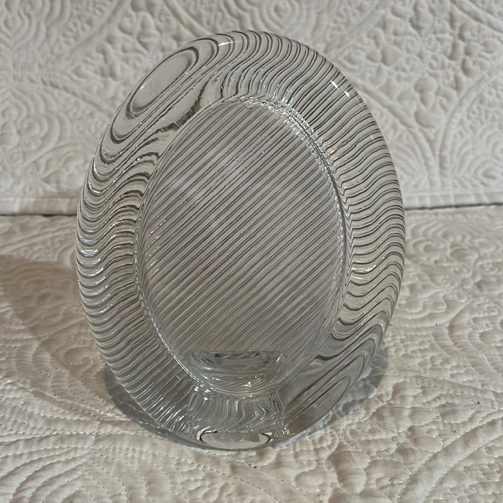 Mikasa oval crystal picture frame